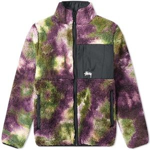 STUSSY reversible microfibre jacket